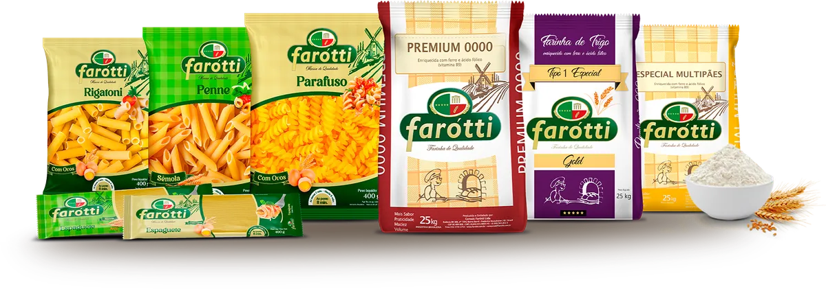 Linha de produtos Farótti