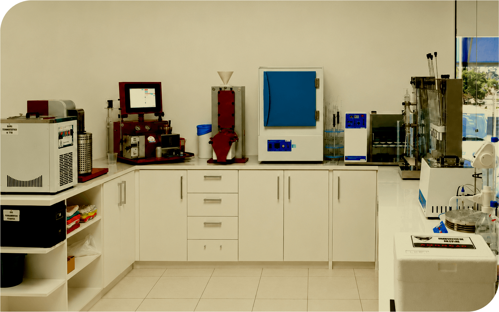 Laboratório de controle de qualidade